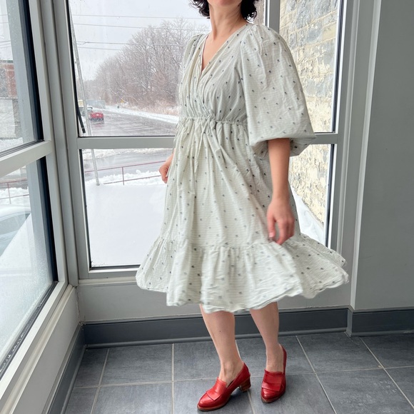 & Other Stories White Printed Cotton Dress - Picture 2 of 9